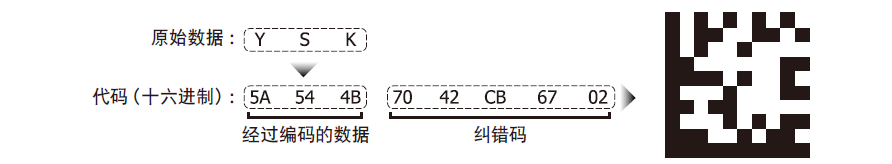 數(shù)據(jù)和糾錯(cuò)碼排列